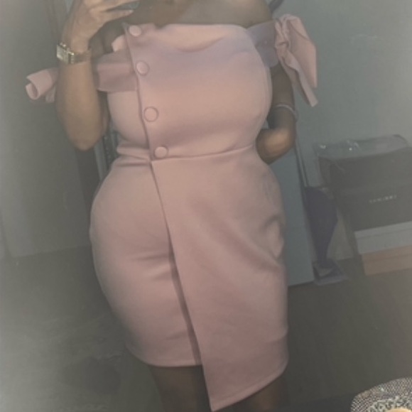 NWT Off the shoulder bow tie occasion dress - Picture 3 of 4